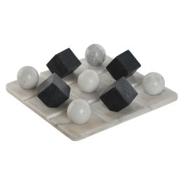 Juego Moderno DKD Home Decor Blanco Negro 30 x 1.5 x 30 cm