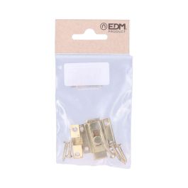 Edm Pasador de latón pulido dorado 35mm - Cerrojo pasador con tornillos incluidos