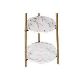 DKD Home Decor Lámpara de Pie Moderna con Estantería, Materiales Metal y MDF, Acabados en Dorado y Blanco, Dimensiones 41x156x41 cm DKD Home Decor Lámpara de Pie Moderna con Estantería, Materiales Metal y MDF, Acabados en Dorado y Blanco, Dimensiones 41x156x41 cm