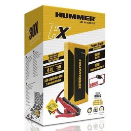 HUMMHX Arrancador de Batería Coche 12V 10000mAh, Power Bank Multifuncional, Cargador Portátil USB y Salida 12V DC