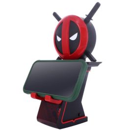 Cable Guy Ikon Soporte Deadpool Marvel 20cm para mandos PS5/Xbox y teléfonos con carga USB y luz LED