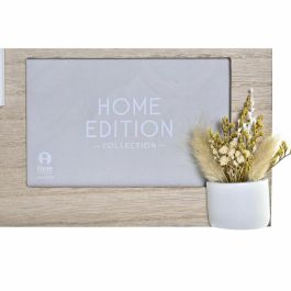 Marco Multifoto Urban DKD Home Decor Marron Blanco 3 x 41 x 39 cm (2 Unidades)