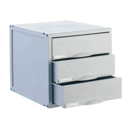 Archivo 2000 Módulo Archisystem 3 Cajones 356x316x303 mm Gris