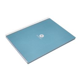 Cuaderno Espiral A4 Micro Antartik Dots Tapa Forrada 80H 90 gr Rayado Puntos 1 Banda 4 Taladros Celeste