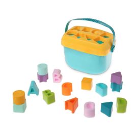 KioKids Cubo Juguete con Formas Encajables Educativo para Aprender Letras y Formas Geométricas Multicolor +12 Meses