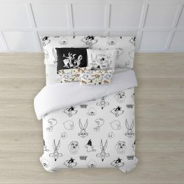 Funda Nórdica Looney Tunes Looney B&W Multicolor 175 Hilos 180 x 220 cm Precio: 51.94999964. SKU: B1G2VZDHND