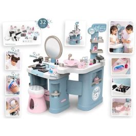 Smoby - My Beauty Center - Beauty Institute for Children - Peluquería + Uñas + Maquillaje - Funciones de luz y sonido - 32 Accesos