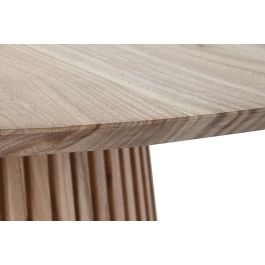 DKD Home Decor Mesa Redonda Comedor Scandi Natural 150x150x77 cm