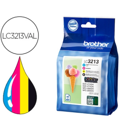 BROTHER Pack cartuchos de tinta negro, cian, magenta y amarillo LC3213VAL Precio: 53.95000017. SKU: S8402030
