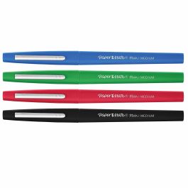 Paper Mate Rotuladores Flair de Fieltro 0.7mm/1mm, Colores Surtidos Estándar, Pack 4 Unidades