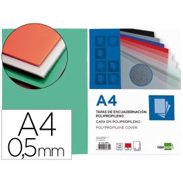 Tapa Encuadernacion Liderpapel Polipropileno A4 0.5 mm Verde Translucido Paquete De 100 Unidades Precio: 28.49999999. SKU: B1BTZXC3M2