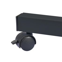 Inde Mesa Auxiliar Mad-Met Ajustable Negra 60x40x65-89 cm (3 Unidades)