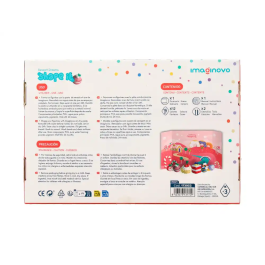 Imaginovo Pasta para Modelar Secado al Aire Set 12 Colores Shape It Dessert Dream con Herramientas e Instrucciones