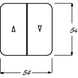 BUSCH-JAEGER 2504-214 Reflex SI - Wippe Mit Aufdruck 2-fach alpinweiss Interruptor Doble Blanco