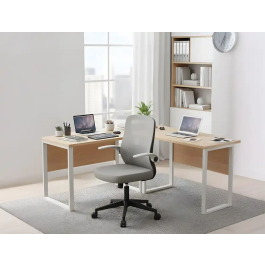 Q-connect Silla de Oficina Terni Malla Ajustable Reposabrazos Negro Cuerpo Negro - Altura Max 1050 mm, Ancho 500 mm, Profundidad 480 mm