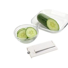 Leifheit 23170 Rallador Universal ComfortLine 4+1 - Rallador de Verduras Multifuncional con 5 Rejillas y Mandolina de Acero Inoxidable