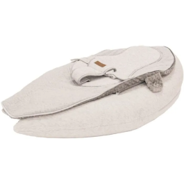 Domiva Cojín de Lactancia Multifuncional NOVA - 202 cm - 4 en 1 - Soft Nova - Pearl