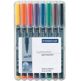 Staedtler Estuche 8 Marcadores Lumocolor Permanente Punta Media 1mm Surtidos 317 WP8 Precio: 17.5000001. SKU: B15LRJ8N7B