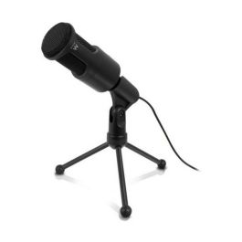 Ewent Ew3552 Micrófono Multimedia con Cancelación de Ruido, 3.5 mm, Ideal para Videoconferencias