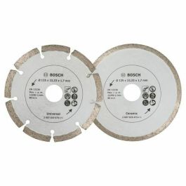 Bosch Duopack: 2 Discos de Diamante (1 Baldosas, 1 Materiales Construcción) Ø 125 mm para Corte de Revestimientos