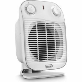 Delonghi HFS50A20.WH Calefactor de Baño con Ventilador 2000W IP21, Termostato Ajustable, Protección Antihielo, 60m³