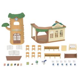 Sylvanian Families 5105 Escuela del Bosque, Completo Set de Juego con 35 Piezas, 6 Estudiantes y 1 Maestro, para Niños y Niñas +3 Años