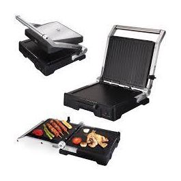 Jata GR1100 Grill Doble Antiadherente Apertura 180º Ajustable 6 Posiciones 2000W Plata-Negro Precio: 82.49999978. SKU: B1EFMTEXQ6