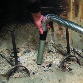 Fartools PRO 101081 Aspiradora de Cenizas Motorizada 800W, Depósito Metálico 18L, Tubo Acero Inoxidable, con Filtro Cartucho