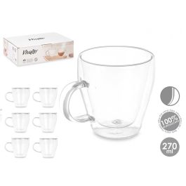 Taza Desayuno Borosilicato 270 ml Vivalto 11x8x8 cm (24 Unidades)