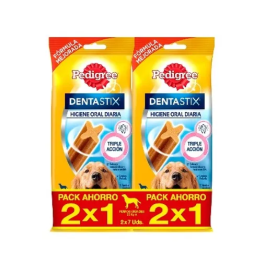 Pedigree Dentastix Raza Grande Bolsa Pack 2x1 5x2x270 gr Precio: 20.79. SKU: B149GJXDXE