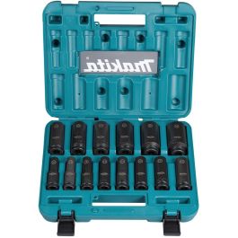 Makita E-16586 Juego Llaves de Impacto 14 pzs. 1/2" Métricas (10, 11, 12, 13, 14, 16, 17, 19, 21, 22, 24, 27, 30, 32 mm) Precio: 151.9899997. SKU: B1K9HHSSVS