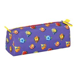 Estuche Escolar SuperThings Guardians of Kazoom Morado Amarillo (21 x 8 x 7 cm)