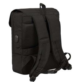 Safta Business Mochila Portátil 13,3'' con USB Negra 29x39x12cm