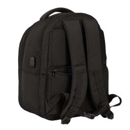 Mochila para Portátil y Tablet con Salida USB Safta Business Negro (31 x 45 x 23 cm)