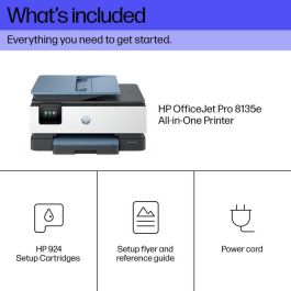 HP OfficeJet Pro 8135e Impresora Multifunción Color Tinta con Fax para Hogar/Oficina, compatible con HP Instant Ink y HP+