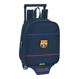 Mochila Escolar con Ruedas F.C. Barcelona Azul (22 x 28 x 10 cm) Mochila Escolar con Ruedas F.C. Barcelona Azul (22 x 28 x 10 cm)