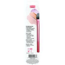 Real Techniques Brocha de Maquillaje BRIGHTENING CONCEALER para Contorno de Ojos, Correctores y Cremas, Aplicador Multifuncional Vegano 1 u Real Techniques Brocha de Maquillaje BRIGHTENING CONCEALER para Contorno de Ojos, Correctores y Cremas, Aplicador Multifuncional Vegano 1 u