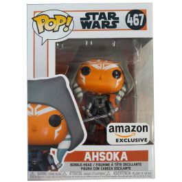 FUNKO Star Wars The Mandalorian Ahsoka Hooded Exclusive Figura POP Vinilo Coleccionable 9cm