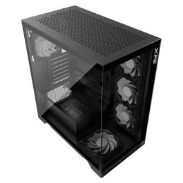 XPG Invader X Caja ATX Midi Tower Negra 4x120mm ARGB Cristal Templado USB C