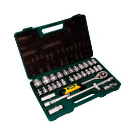 Mota Herramientas Juego 32 pcs Bocallaves y Accesorios 1/2" Cromo Vanadio EK602 Precio: 79.49999959. SKU: S7902734