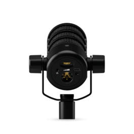 Rode PodMic USB Micrófono Dinámico Profesional para Podcasting, Streaming y Gaming, Conexión Dual XLR y USB-C, DSP APHEX, Color Negro