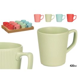 Vessia Taza Desayuno con Asa, Colores Vivos, 420ml, Cerámica, Apta para Lavavajillas y Microondas, 13.5 x 10.7 x 9.8 cm (Set de 24) Precio: 57.9900002. SKU: B14A2JQEWA