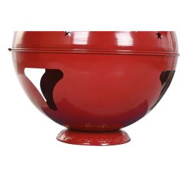 DKD Home Decor Figura Navidad Tradicional Portavela Metal Rojo Verde Dorado 61x163x61 cm Desmontable