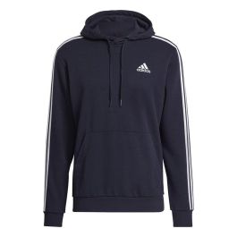 Sudadera con Capucha Hombre Adidas Essentials 3 Bandas Azul oscuro S