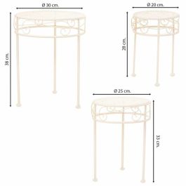 Soporte para Maceta Alexandra House Living Blanco Metal Hierro 30 x 120 x 30 cm