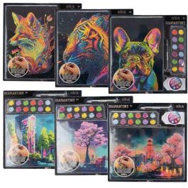 Diario crystal art diamantiny surtido 2024. realiza mosaicos con gemas de colores en 3D 32x32x 2,4 cm - modelos surtidos Precio: 11.49999972. SKU: B143QN7EWC