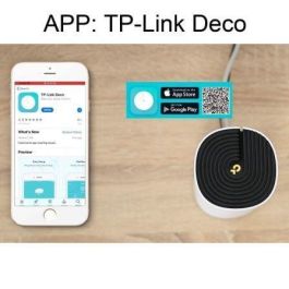TP-Link Deco E4 Sistema WiFi Mesh AC1200 Doble Banda, Pack 3 unidades con Cobertura de 370m² y Roaming Continuo