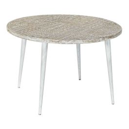 Mesita Auxiliar Indio DKD Home Decor Blanco Dorado 75 x 50 x 75 cm Precio: 196.58999954. SKU: B1A5SZR2SR