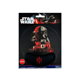 Wondee Alfombrilla de Ratón Star Wars Darth Vader Ergonómica Gel Reposamuñecas Antideslizante 230x250 mm