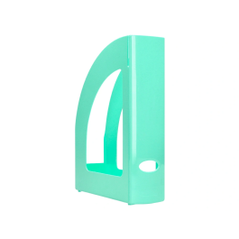 Q-connect Revistero Plástico Verde Menta 320x250x80 mm